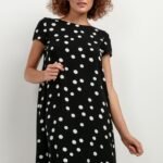 Robe Dete Courte Trapeze Noir Et Blanc Xs