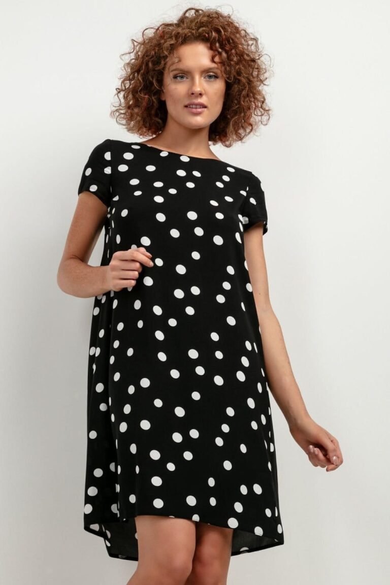 Robe Dete Courte Trapeze Noir Et Blanc Xs
