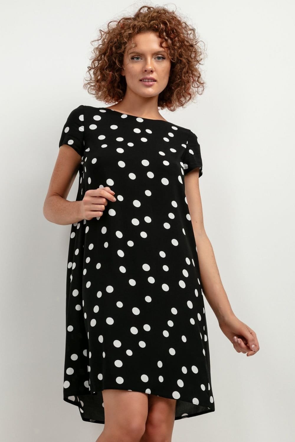 Robe Dete Courte Trapeze Noir Et Blanc Xs