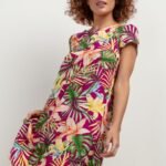 Robe Dete Courte Trapeze Violet Xs