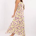 Robe Dete Fleurie Boutonnee A Bretelles