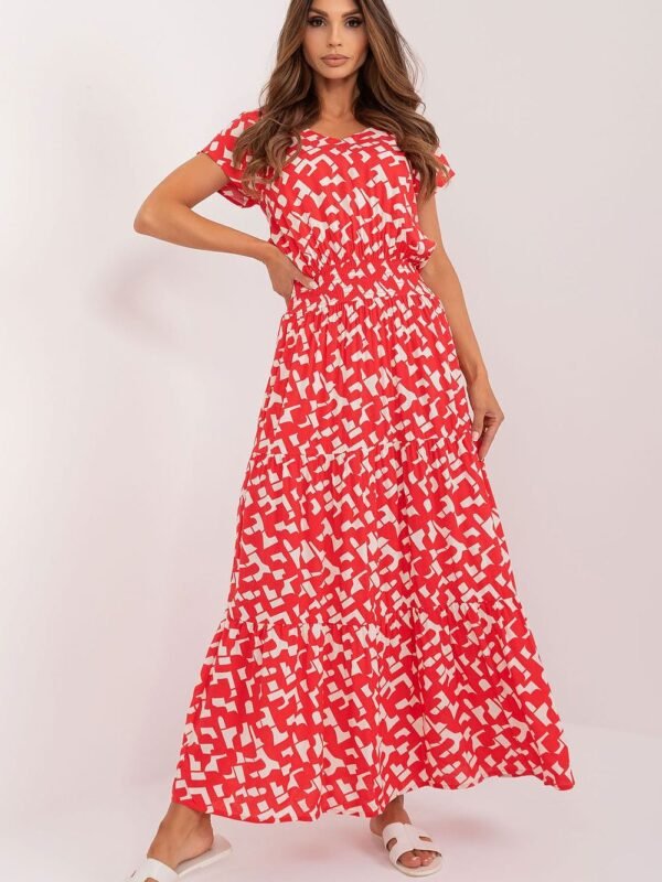 Robe Dete Longue Evasee Multicouleur S