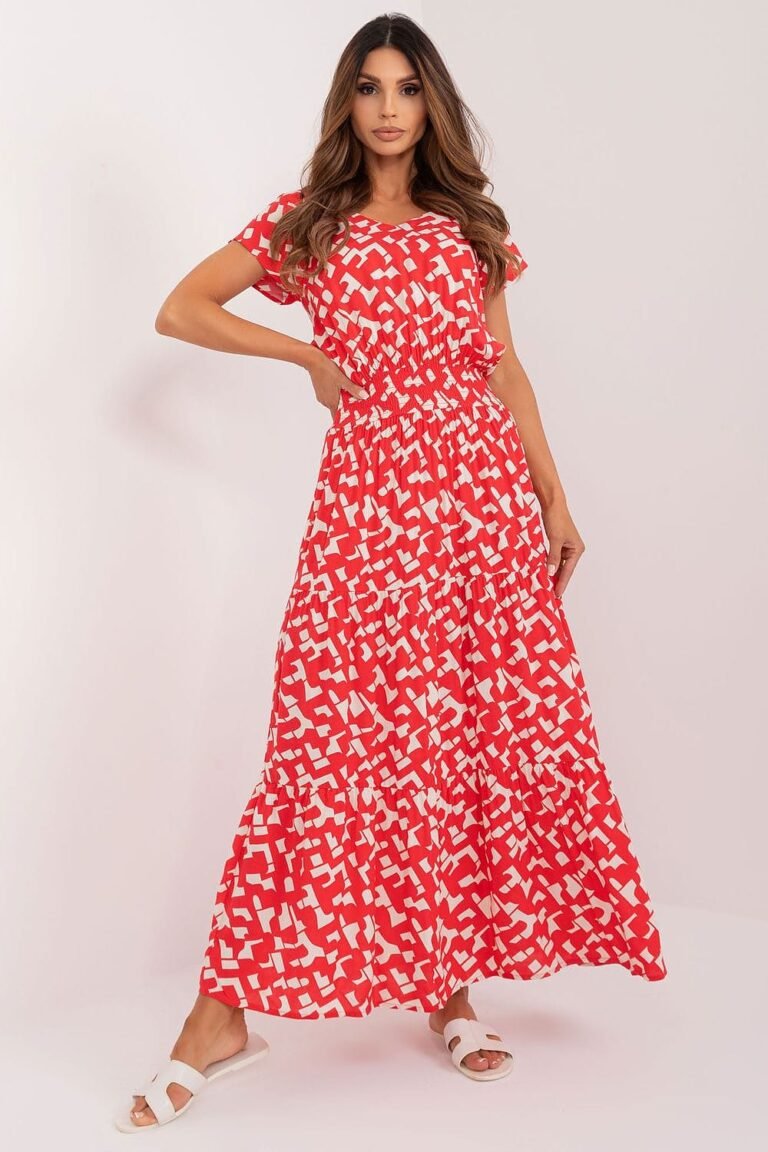 Robe Dete Longue Evasee Multicouleur S