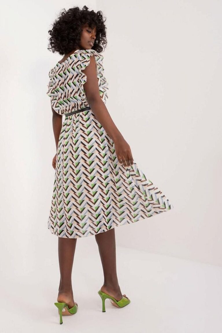 Robe Dete Motif Geometrique Fluide 3