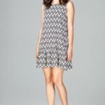 Robe Dete Motif Zigzag Casual Courte