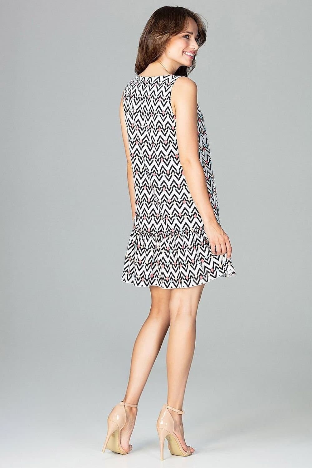 Robe Dete Motif Zigzag Casual Courte 2