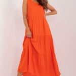 Robe Dete Orange Longue Orange S
