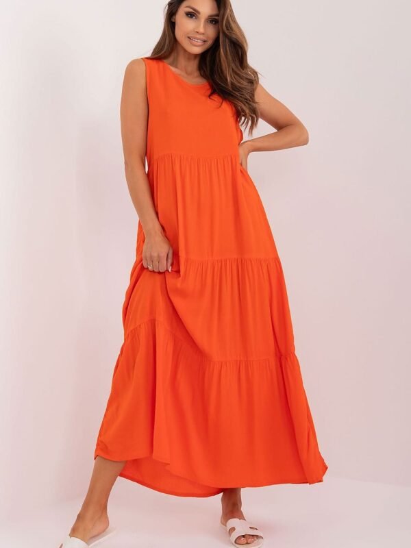 Robe Dete Orange Longue Orange S