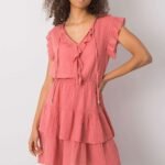 Robe Dete Rose Casual Courte