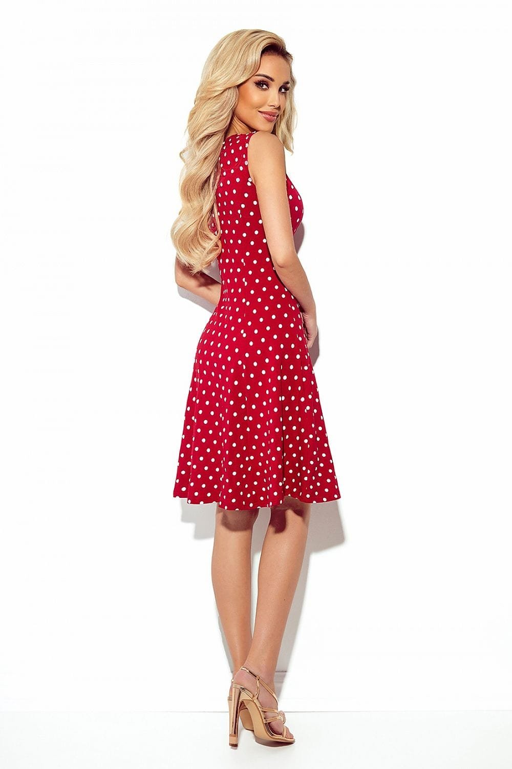 Robe Dete Rouge A Pois Blancs 2