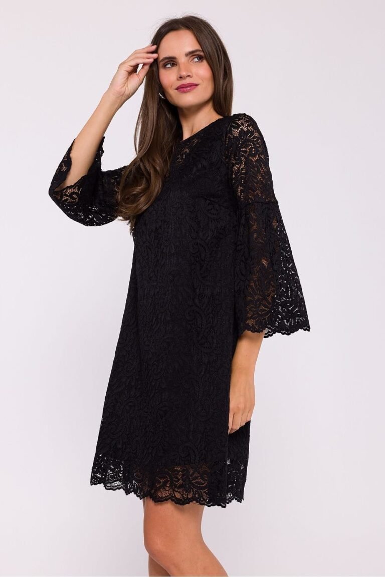 Robe En Dentelle Manches Longues 2