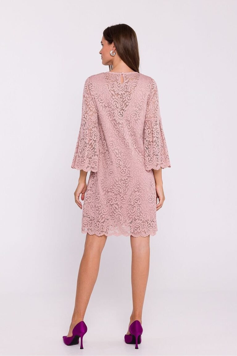 Robe En Dentelle Manches Longues