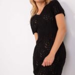 Robe En Dentelle Noire Courte 3