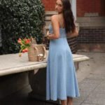 Robe En Jean Dete Midi Casual 2