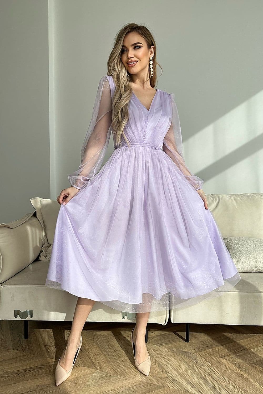 Robe En Tulle Lilas Chic