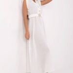 Robe Ete Blanche Longue Col Chemise 2