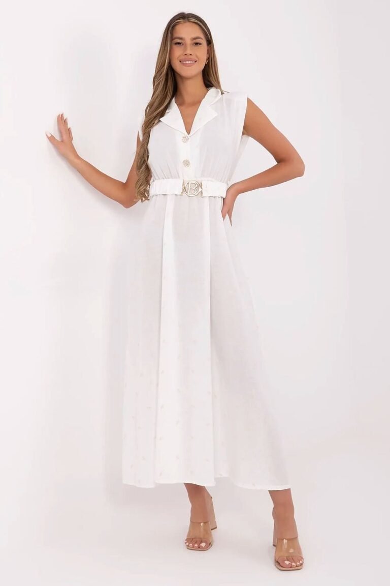 Robe Ete Blanche Longue Col Chemise Blanc Taille Unique