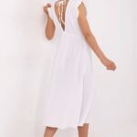 Robe Ete Blanche Midi Casual 2