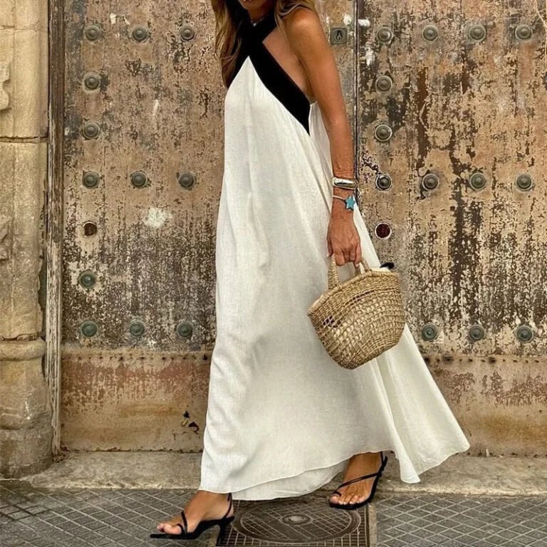 Robe Ete Boheme Dos Nu Longue 4