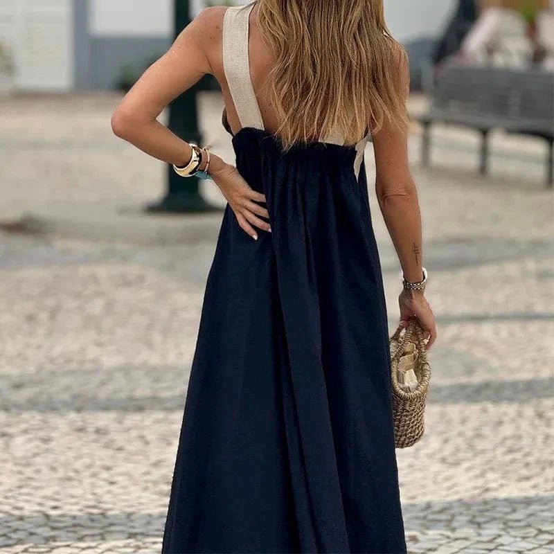 Robe Ete Boheme Dos Nu Longue
