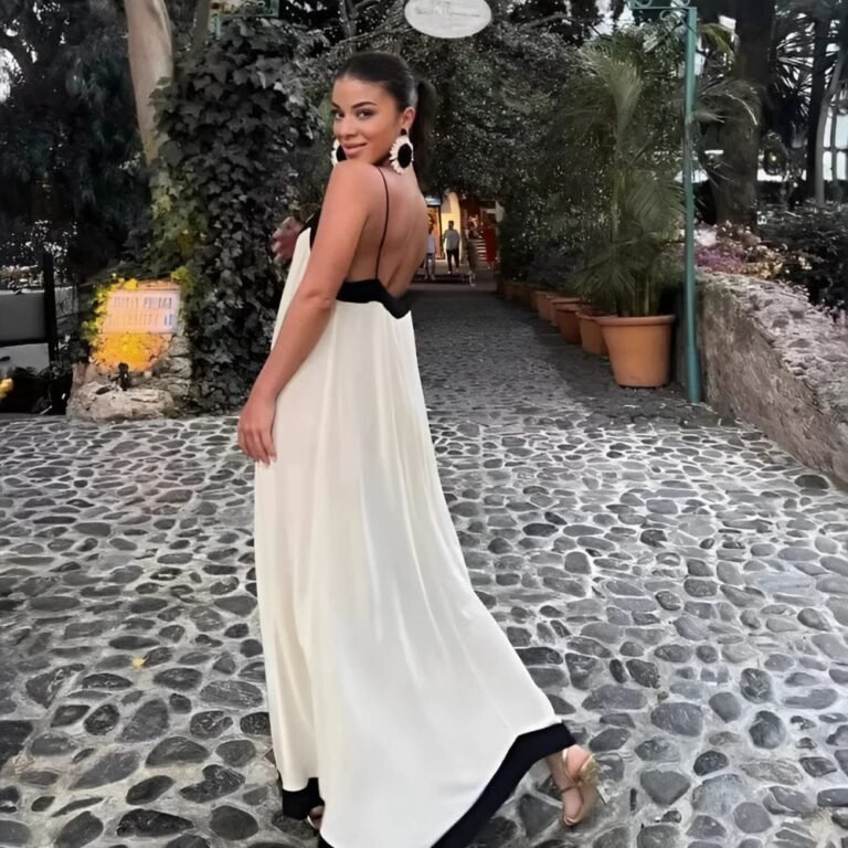 Robe Ete Boheme Longue Dos Nu Sans Manches 2