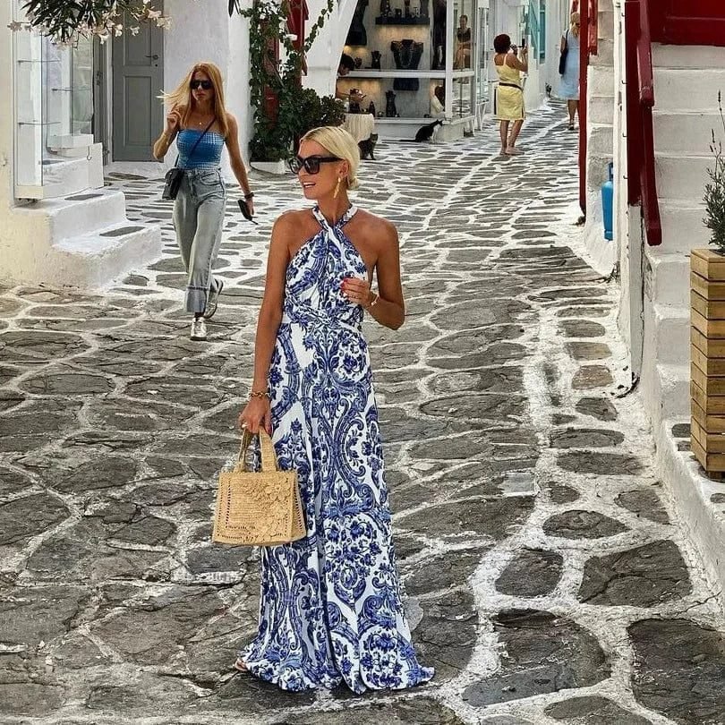 Robe Ete Boheme Longue Sans Manches 2