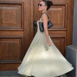 Robe Ete Chic Col Carre Sans Manches Trapeze Vert S