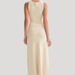 Robe Ete Chic Longue Moulante Boutonnee 5