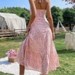 Robe Ete Dos Nu Midi Fleurie Boheme 5