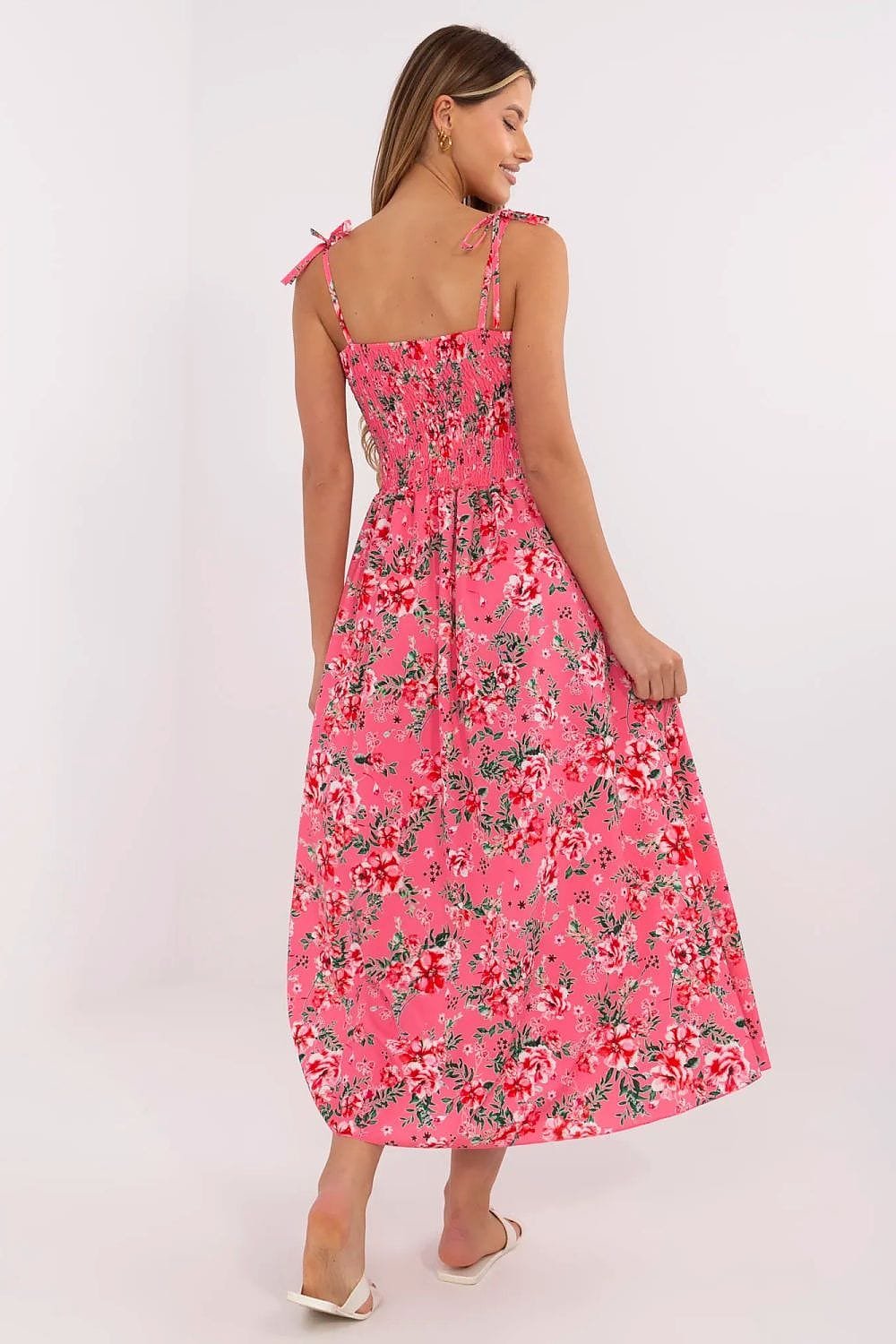 Robe Ete Longue Fluide Fleurie Fendue