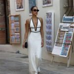 Robe Ete Longue Sexy Dos Nu Crochet Blanc S