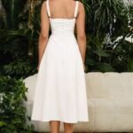 Robe Ete Plissee Midi Sans Manches 10