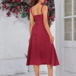 Robe Ete Plissee Midi Sans Manches 4
