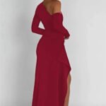 Robe Fendue Avec Epaule Denudee 2