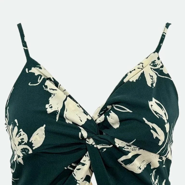 Robe Fleurie Courte A Bretelles Evasee 2