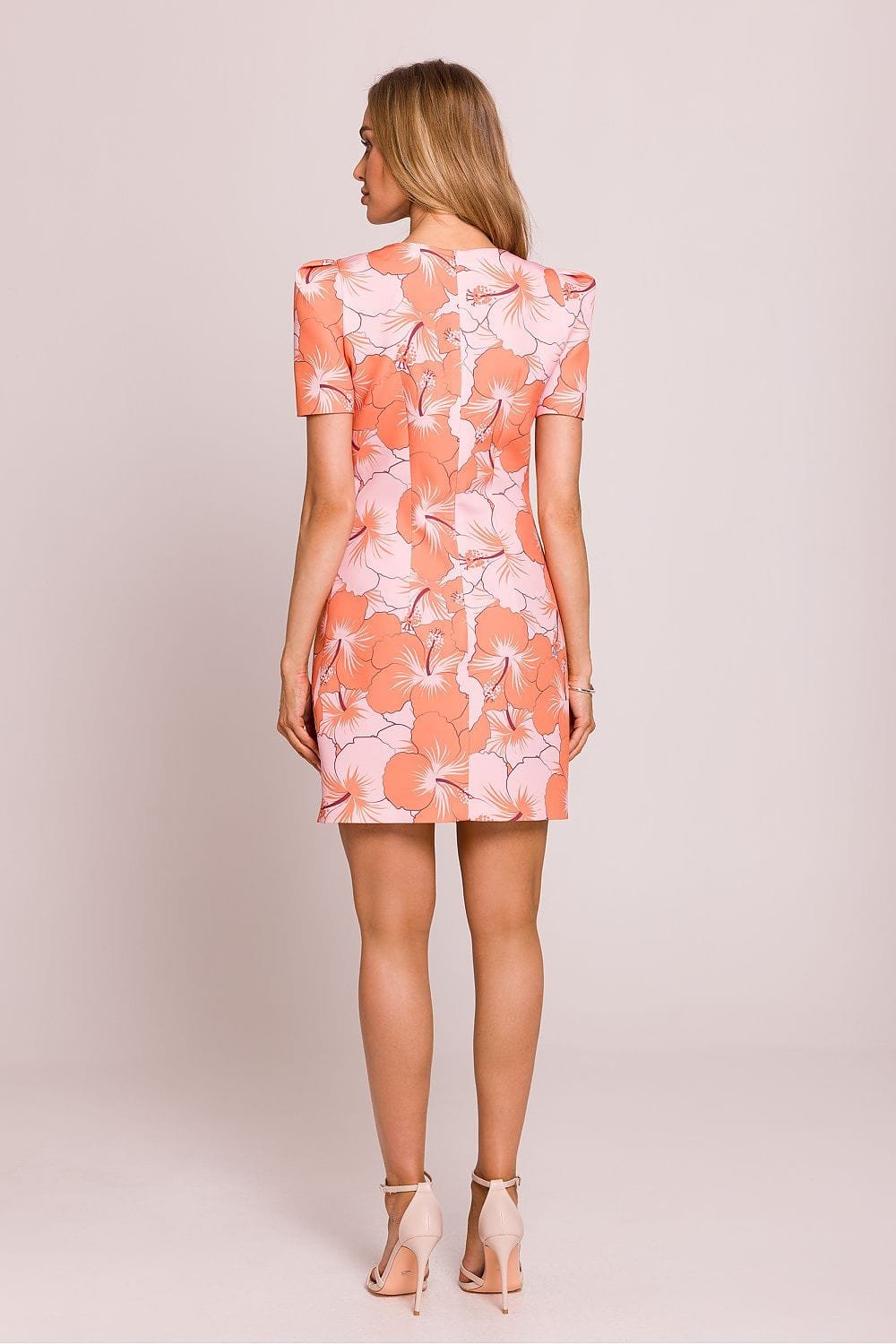 Robe Fleurie Courte Coupe Fourreau 2