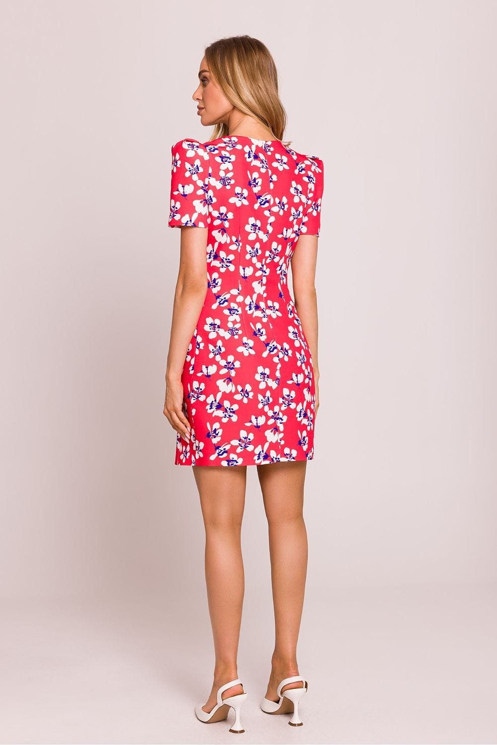 Robe Fleurie Courte Coupe Fourreau 5