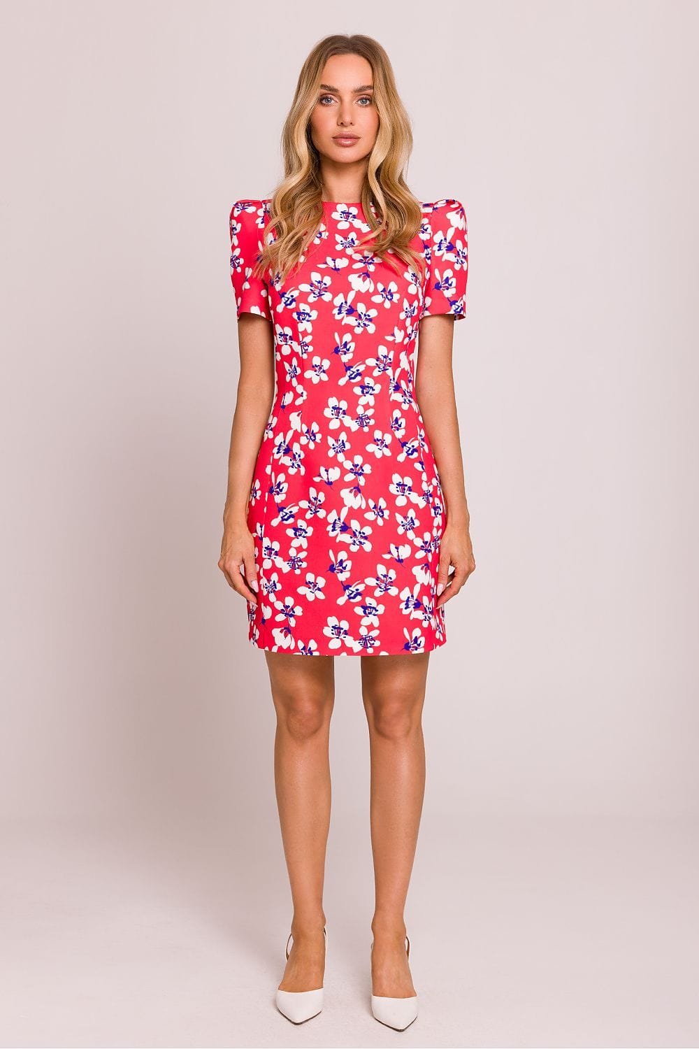 Robe Fleurie Courte Coupe Fourreau 6