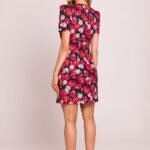 Robe Fleurie Courte Coupe Fourreau 8