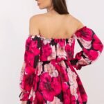 Robe Fleurie Courte Epaules Denudees