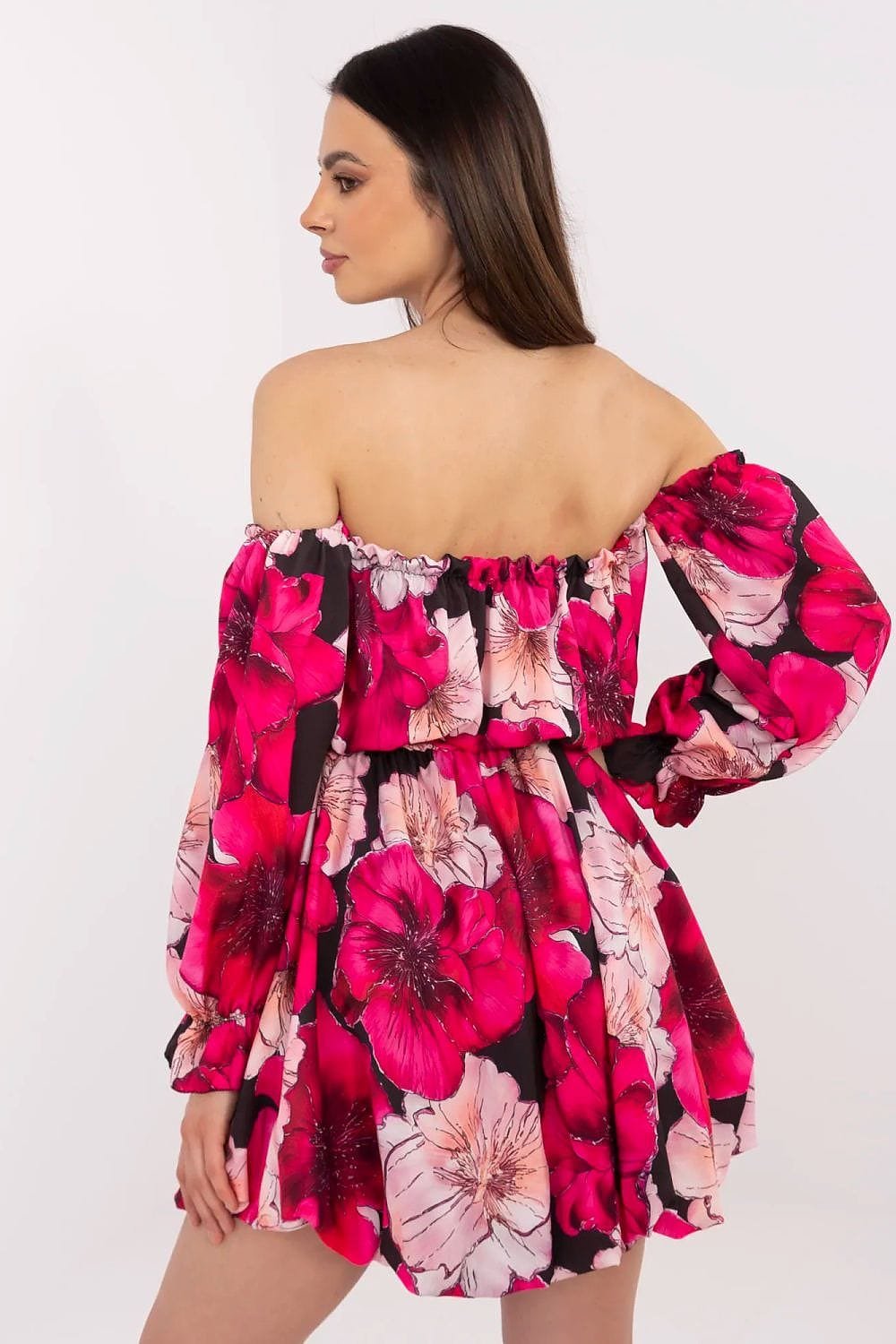 Robe Fleurie Courte Epaules Denudees