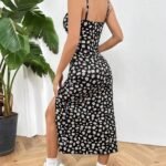 Robe Fleurie Ete Sexy Dos Nu Fendue 2