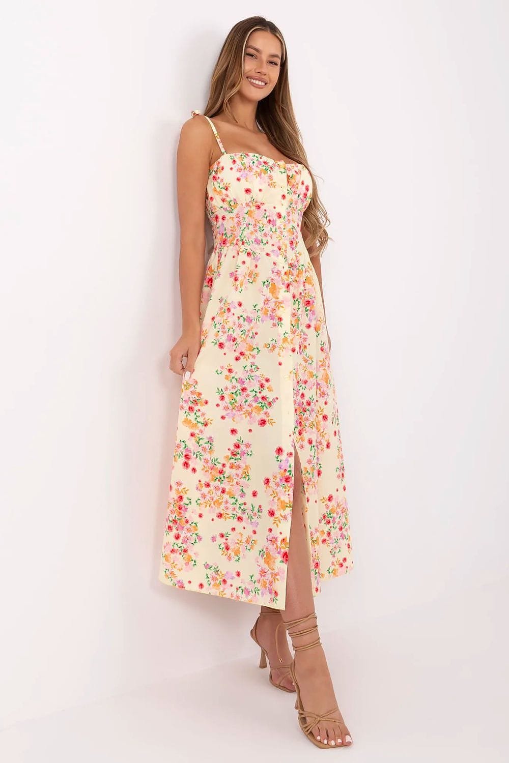 Robe Fleurie Fluide A Bretelles