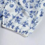 Robe Fleurie Midi Manches Courtes 2