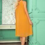 Robe Fluide Ample Jaune Courte
