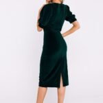 Robe Fourreau Midi Chic Manches Longues 10