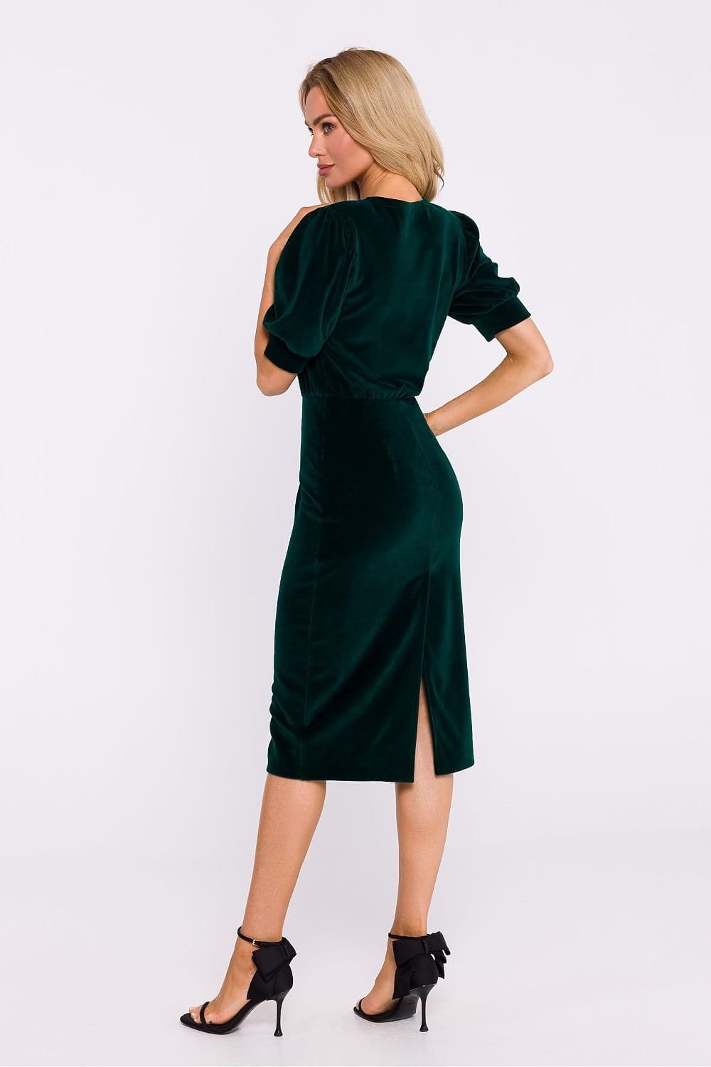 Robe Fourreau Midi Chic Manches Longues 10