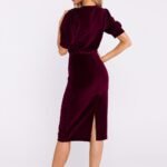 Robe Fourreau Midi Chic Manches Longues 2