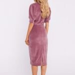 Robe Fourreau Midi Chic Manches Longues 5