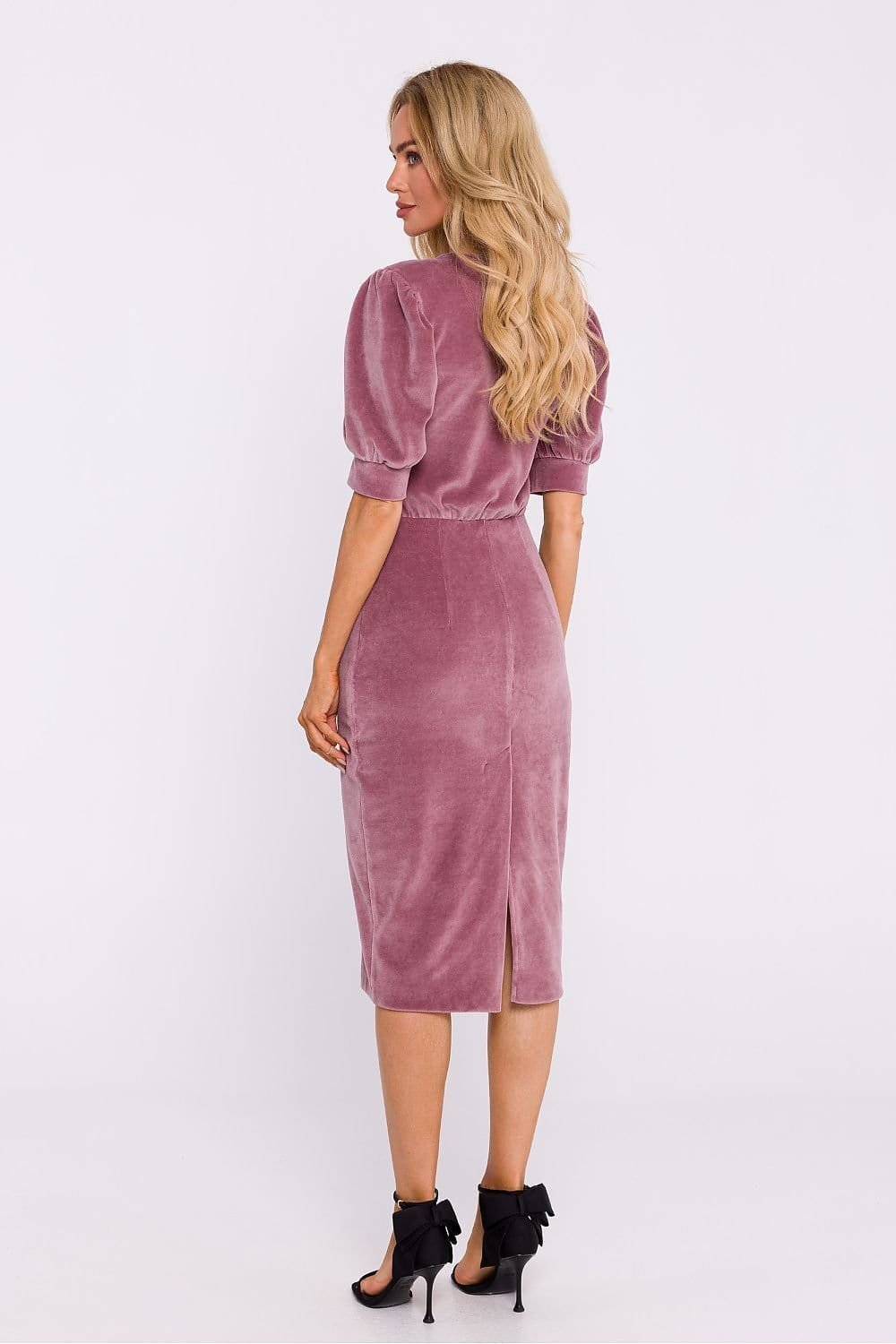 Robe Fourreau Midi Chic Manches Longues 5